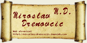 Miroslav Drenovčić vizit kartica